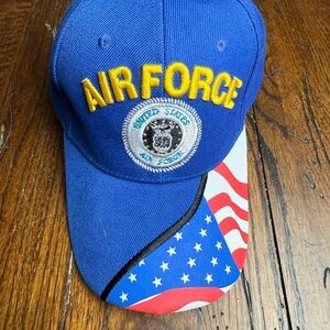 NWOT Air Force Hat‎ Blue and Red